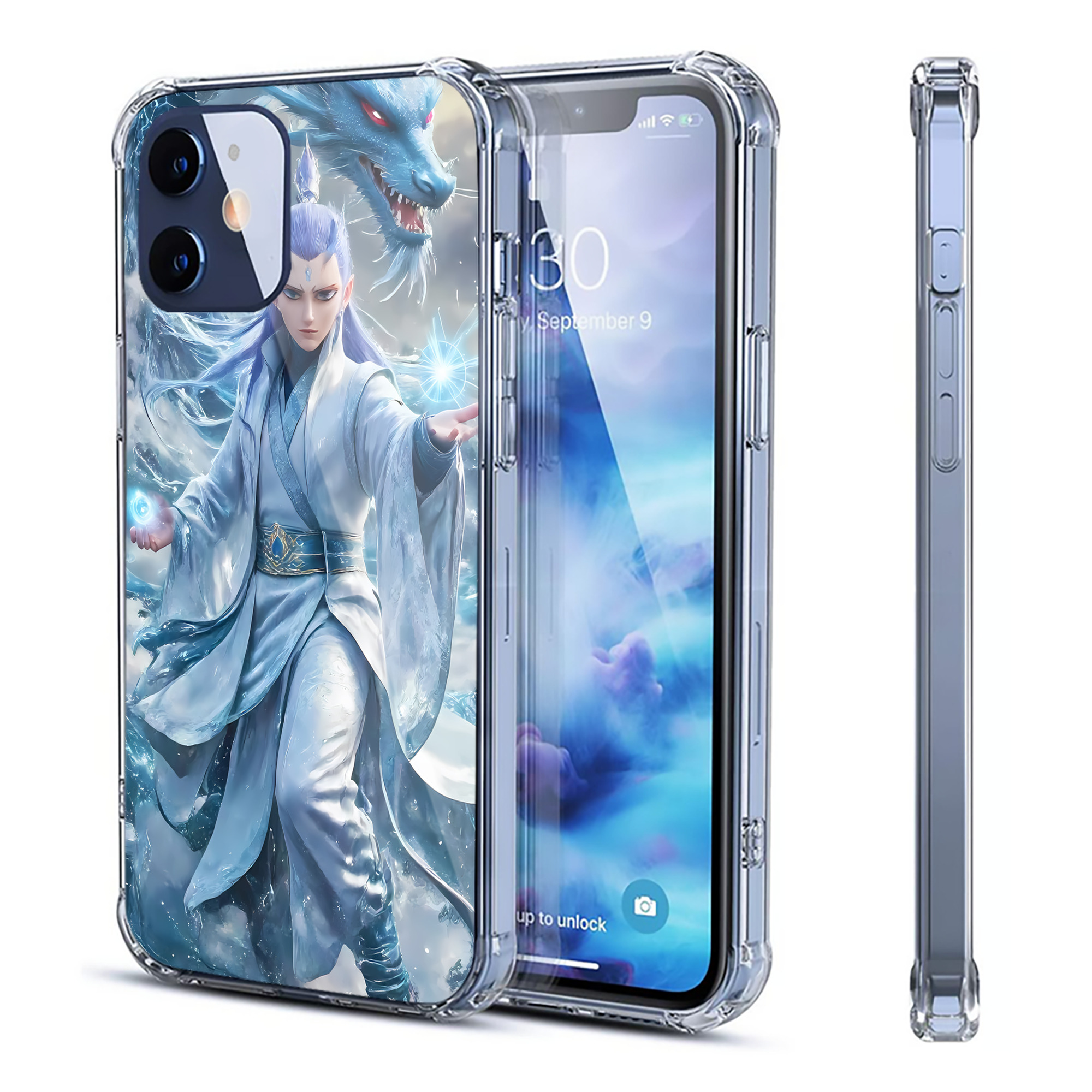 （画像用） Ne Zha 2 ナタ 魔童の大暴れ 【iPhone 12シリーズ対応】透明スマホケース（クリアソフトケース）